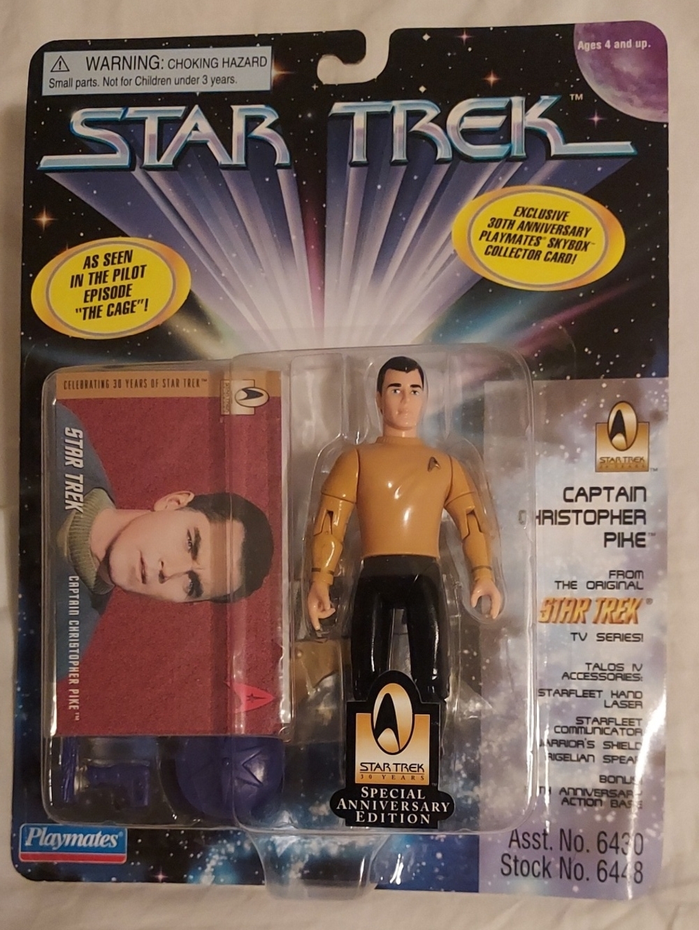 Vintage Star Trek Anniversary Edition Captain Christopher Pike Action Figure